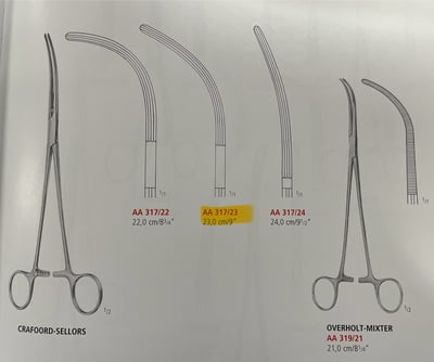 CRAFOORD-SELLORS BRONCHUS/OVERHOLT-MIXTER FORCEPS2