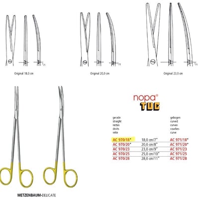 METZENBAUM/METZENBAUM-DELIC./METZENBAUM-DELICATE SCS TUC STR/CVD BL/BL  For veterinary use3