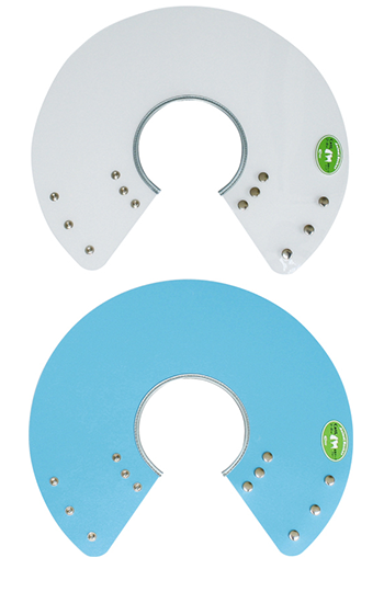 金屬扣頸圈-透明或藍色 Cat L1