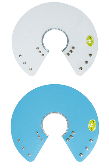 金屬扣頸圈-透明或藍色 S1