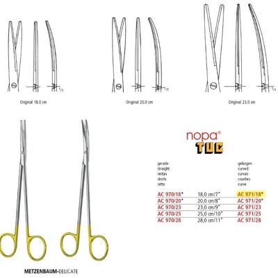 METZENBAUM/METZENBAUM-DELIC./METZENBAUM-DELICATE SCS TUC STR/CVD BL/BL  For veterinary use5