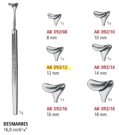 DESMARRES RETRACTOR 12 MM/14MM  For veterinary use1