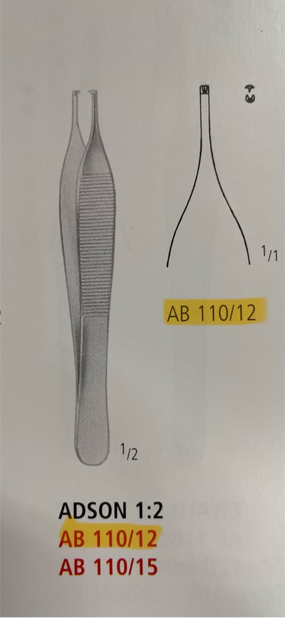 Forcep,Tissue/dressing,Adson 12cm For veterinary use2