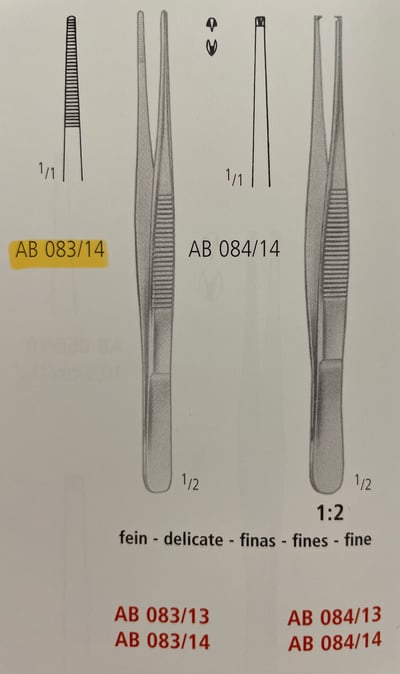Forcep,Dressing, Standard, 14.5cm2