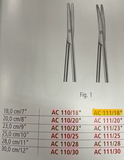 METZENBAUM SCISSORS STR/CVD BL/BL3