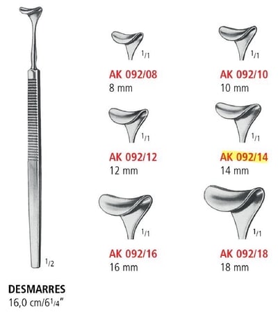 DESMARRES RETRACTOR 12 MM/14MM  For veterinary use2