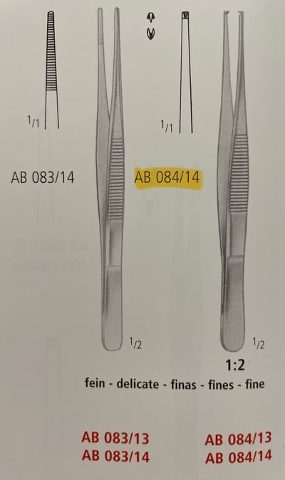 Forcep,Dressing, Standard, 14.5cm1