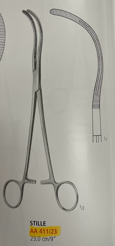 GUYON/STILLE/HERRICK KIDNEY PED.CLAMP FCPS.23.0 CM1
