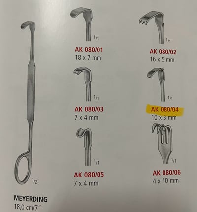 MEYERDING RECTRACTOR 18CM1