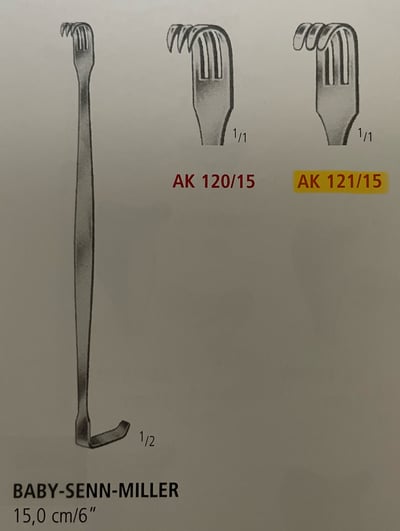 BABY-SENN-MILLER RETRACTOR  SHARP/BLUNT2