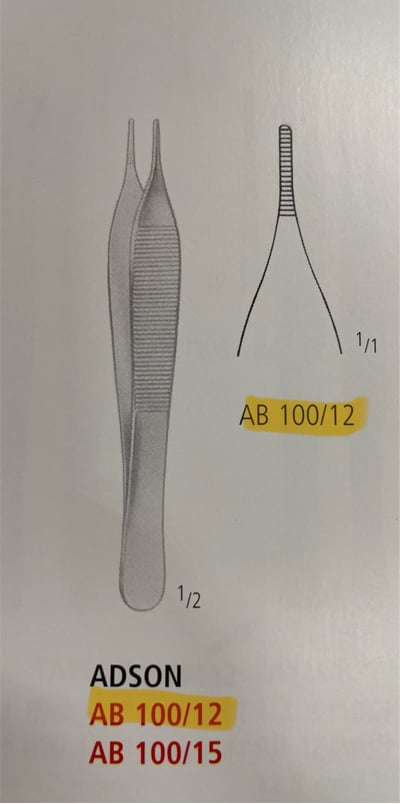 Forcep,Tissue/dressing,Adson 12cm For veterinary use3
