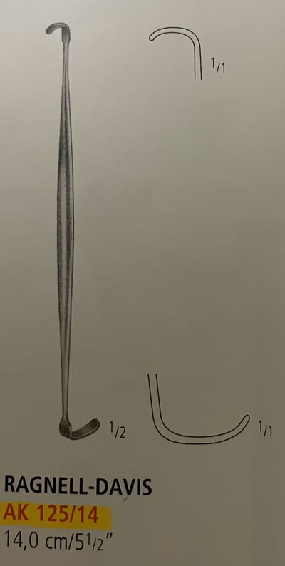 RAGNELL-DAVIS RETRACTOR 14.0 CM1
