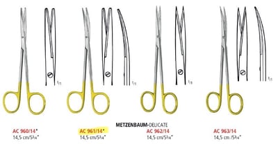 METZENBAUM/METZENBAUM-DELIC./METZENBAUM-DELICATE SCS TUC STR/CVD BL/BL  For veterinary use4