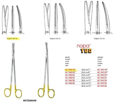 METZENBAUM/METZENBAUM-DELIC./METZENBAUM-DELICATE SCS TUC STR/CVD BL/BL  For veterinary use2