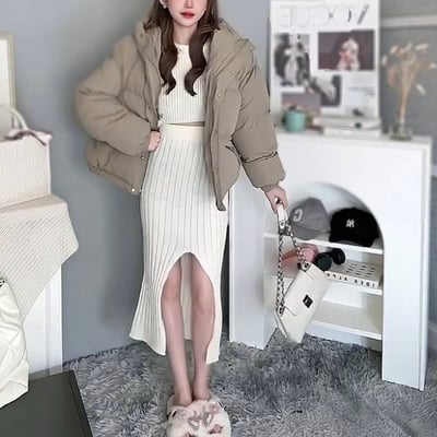 連帽澎澎麵包服外套｜四色14