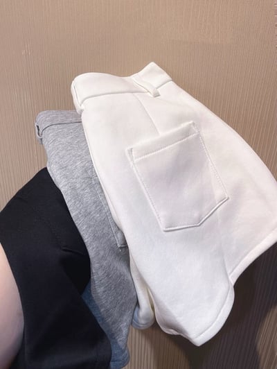 高腰西裝圓弧短褲｜三色11