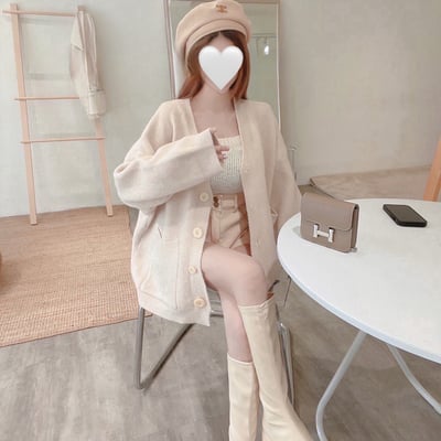 厚磅針織毛衣外套｜四色18