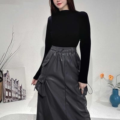 半高領短版打底長袖｜四色7