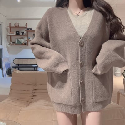 厚磅針織毛衣外套｜四色2