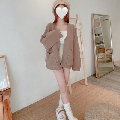 厚磅針織毛衣外套｜四色8