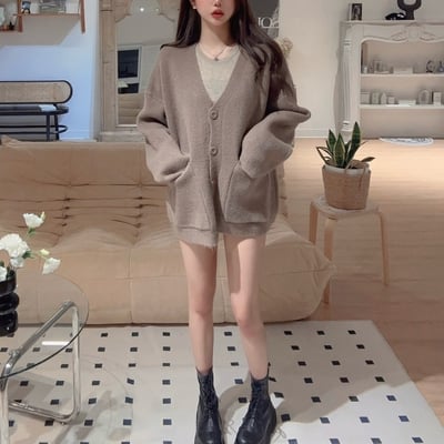 厚磅針織毛衣外套｜四色3