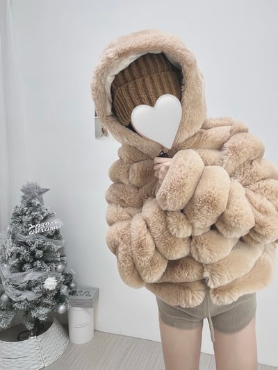 熊寶寶毛絨連帽外套｜四色2