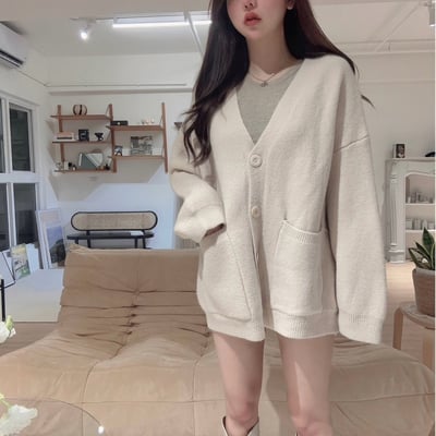 厚磅針織毛衣外套｜四色14