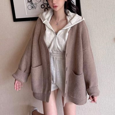 厚磅針織毛衣外套｜四色4