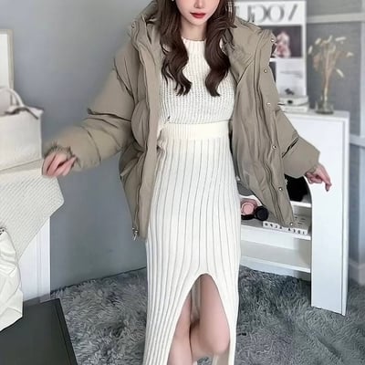 連帽澎澎麵包服外套｜四色13