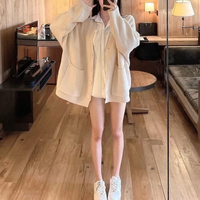 厚磅針織毛衣外套｜四色16