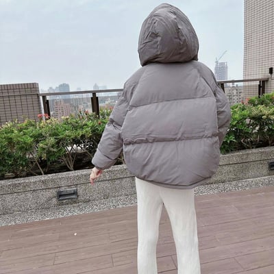 連帽澎澎麵包服外套｜四色3