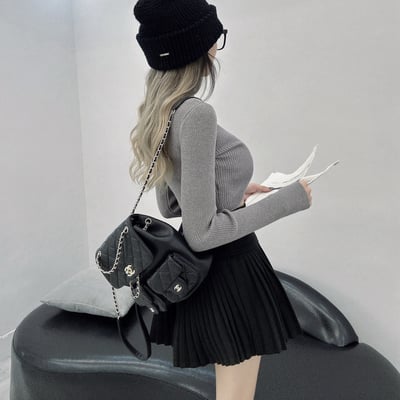 厚磅短版高領針織上衣｜五色6