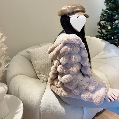 熊寶寶毛絨連帽外套｜四色5