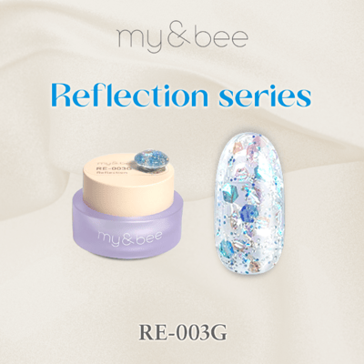my&bee｜幻彩MIX亮片膠4g（RE-001G~RE-012G）7