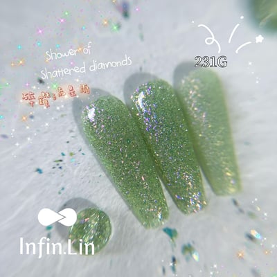 infin.Lin｜彩色甲油膠-碎鑽流星雨系列（230-237）8