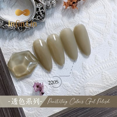 infin.Lin｜彩色甲油膠-透色系列（216-223）6