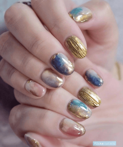 flicka nail arts｜免清金屬膠（金/銀）3