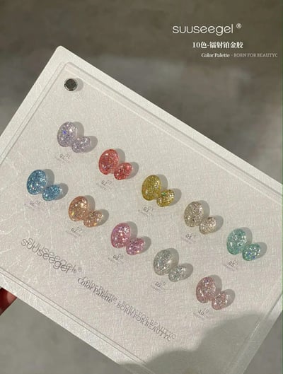 Suuseegel束色｜鐳射鉑金膠10色2