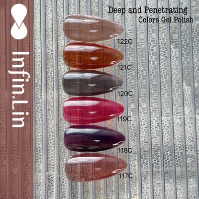 infin.Lin｜彩色甲油膠-深透系列（117-122）5