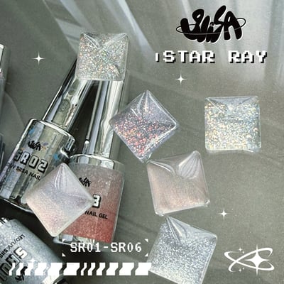 SiiSA｜星鐳亮粉甲油（SR01-SR06）4