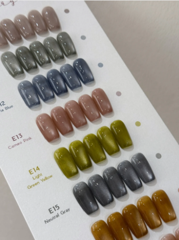 Palette Carys｜淡色微光貓眼膠系列4g（E10-E18）1