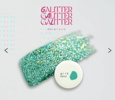 enoi｜亮粉凝膠galitter（gt11-gt20）3g7