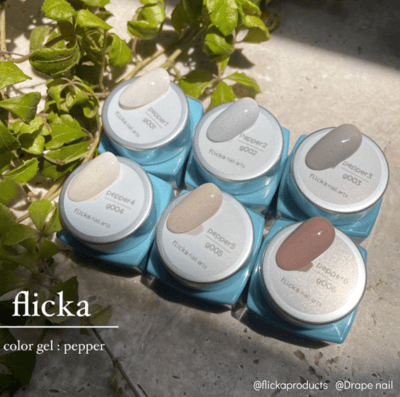 flicka nail arts｜砂糖膠3g（g001-g006）2