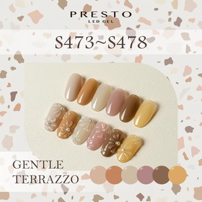 PRESTO｜彩色甲油凝膠（S473-S478）10g1