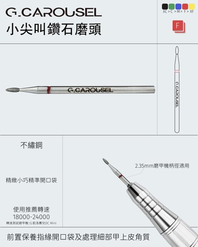 G.凱洛賽兒｜鑽石磨頭（清膠王/錐殺者/花生什麼/小尖叫）6