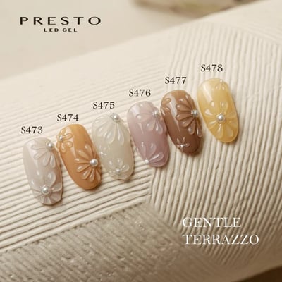 PRESTO｜彩色甲油凝膠（S473-S478）10g2