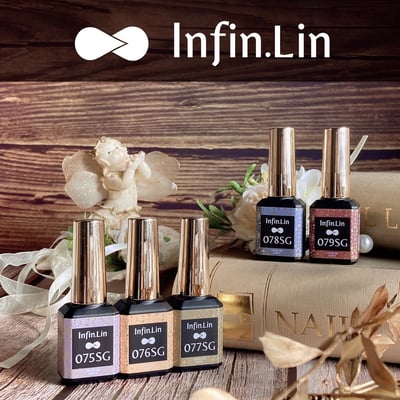 infin.Lin｜彩色甲油膠-金箔系列（75-79）12