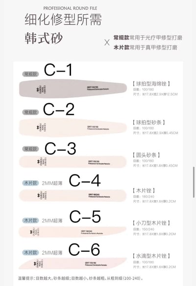 Ouboli 鷗博麗｜磨棒、海綿拋（海綿銼、砂條、木片銼 ）3