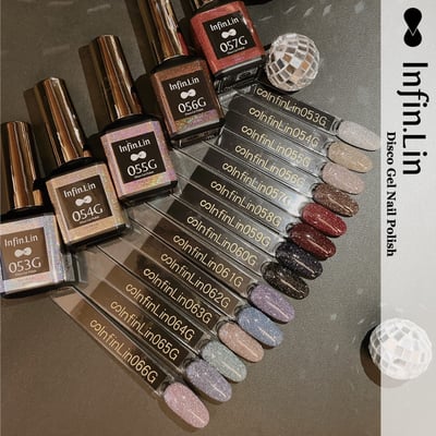 infin.Lin｜彩色甲油膠-碎鑽系列（53-66）3