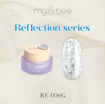 my&bee｜幻彩MIX亮片膠4g（RE-001G~RE-012G）10